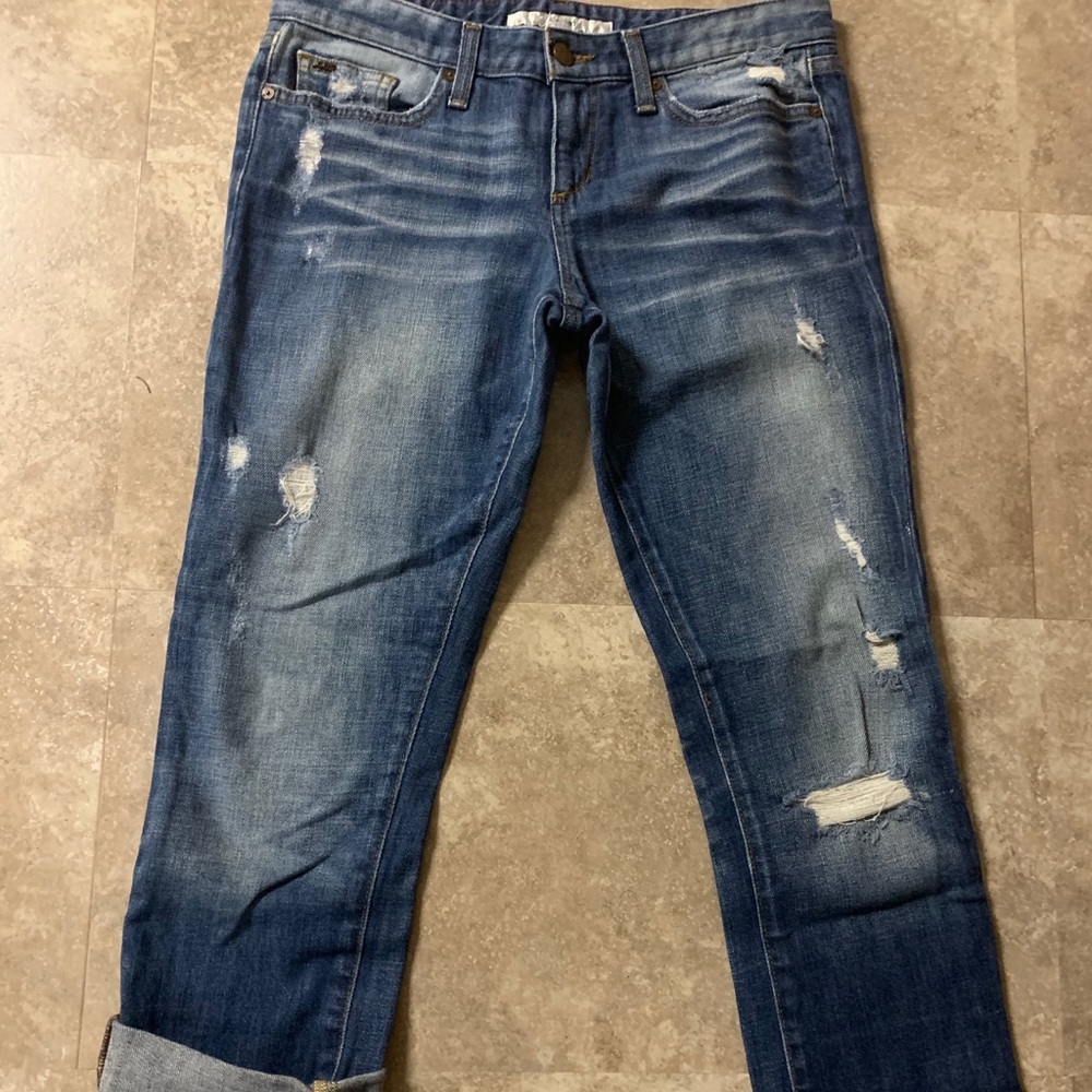 Joe’s Crop Ex Lover Distressed Jean